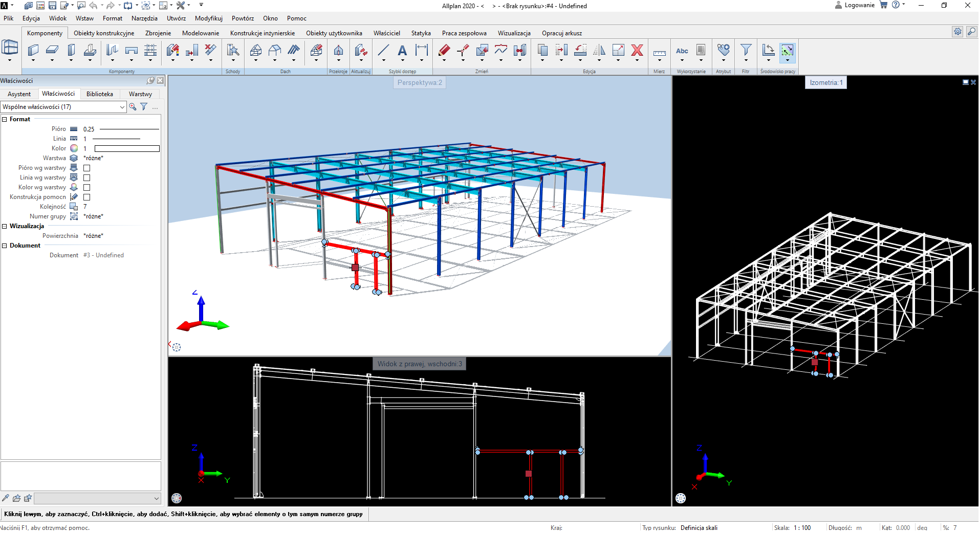 Projekt konstrukcji stalowej
