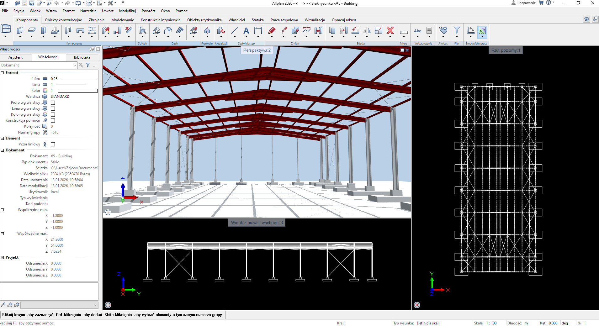 Projekt konstrukcji stalowych